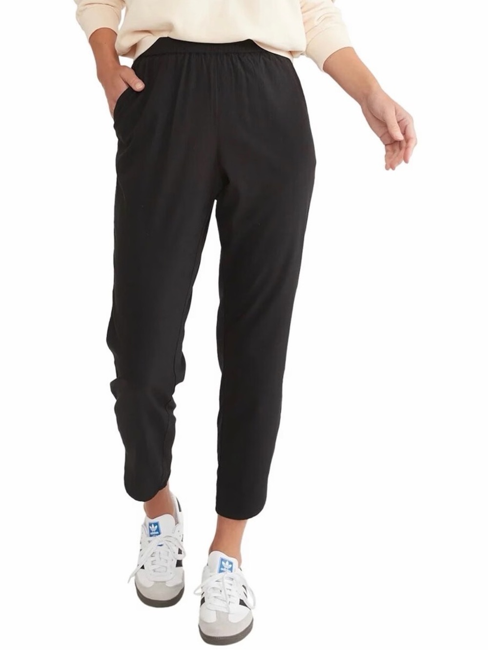 Marine Layers Women’s Black Allison Casual Pull On Pants Small